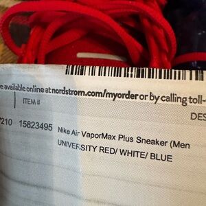 Nike Air VaporMax Plus - University Red and White